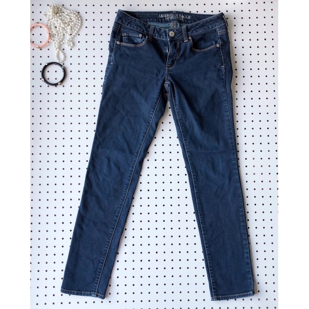 AMERICAN EAGLE OUTFITTERS skinny super dark jean 4
